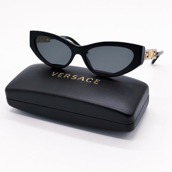 NEW VERSACE VE4470B GB1/87 WOMEN CAT EYE SUNGLASSES MOD 4470B GB1/87 BLACK main image 9